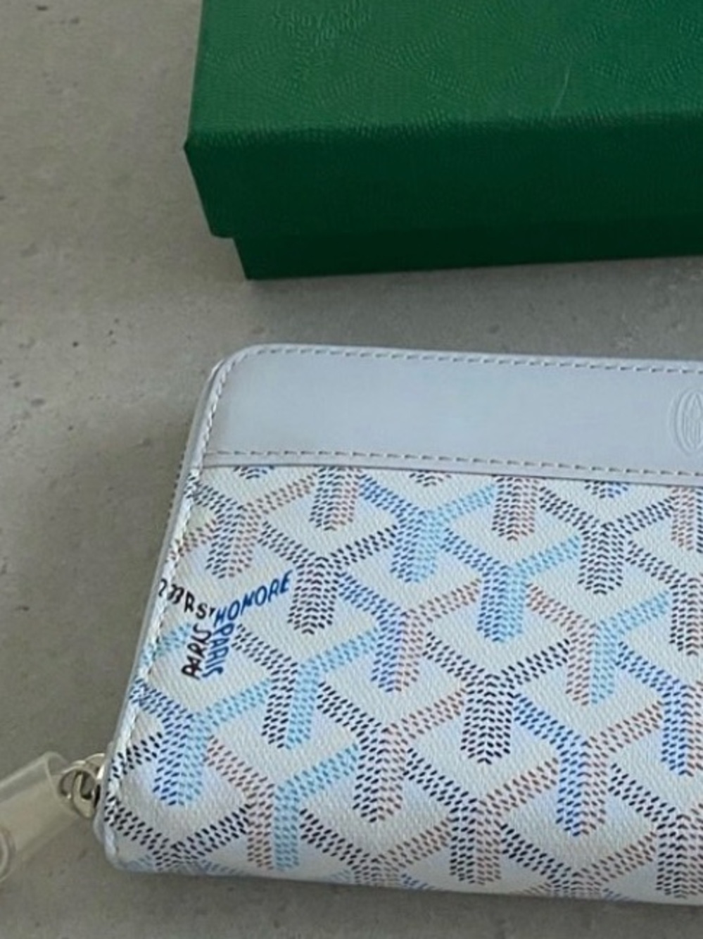 Goyard Polar Blue Matignon GM wallet - Picture 2 of 6